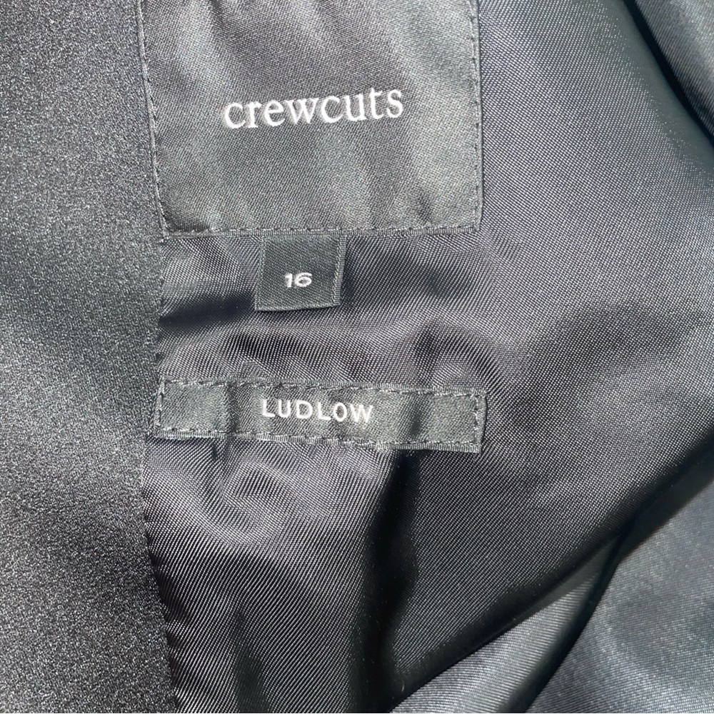 Crewcuts Boys' 16 Ludlow Blazer in stretch wool blend Tartan Plaid Shawl Collar - Picture 8 of 11
